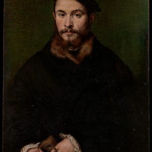 Portrait of a Man with Gloves