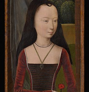 Young Woman with a Pink