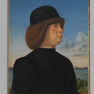Portrait of Alvise Contarini(?); (verso) A Tethered Roebuck