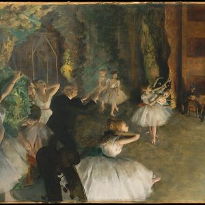 The Rehearsal of the Ballet Onstage